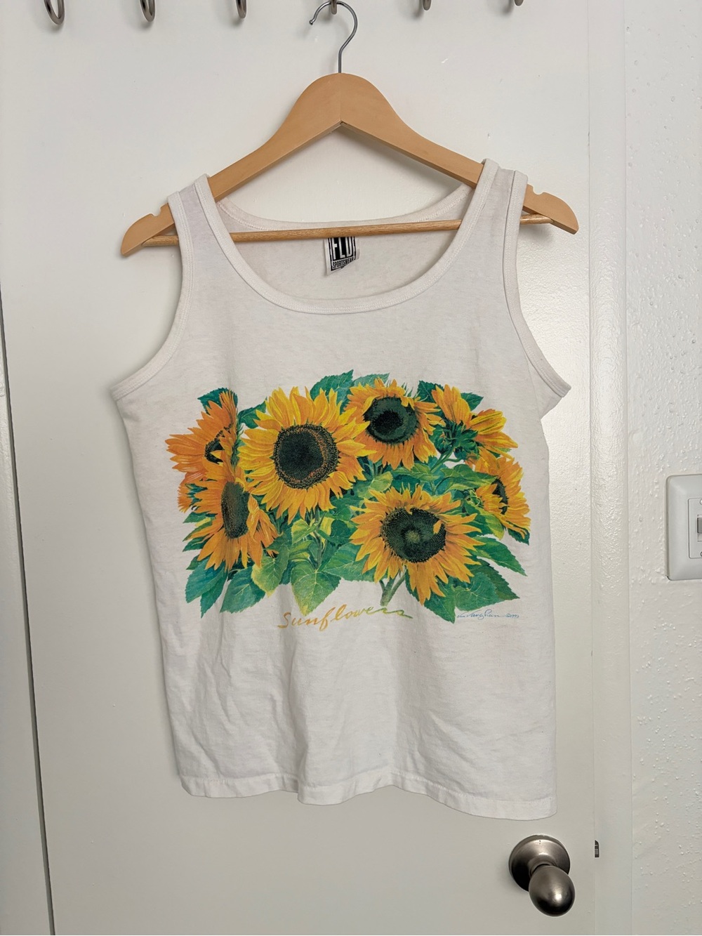 Sunflower Graphic Tank Top - White